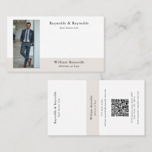 Moderne zakelijke QR-code voor advocaten Visitekaartje