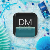 Moderne zakelijke Sjabloon | Alle kleuren  Papieren Bordje (Feest)