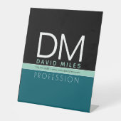 Moderne zakelijke Sjabloon | Alle kleuren  Reclamebord Met Voetstuk (Voorkant)