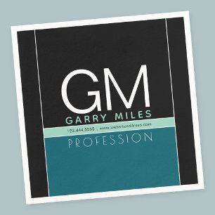 Moderne zakelijke Sjabloon   Alle kleuren  Servet