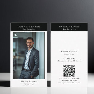 Moderne Zakelijke Visitekaartje QR-code voor Advoc