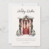 Moderne Zakelijke Wenskaart voor de Feestdagen Feestdagenkaart (Voorkant)