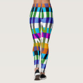 Moderne Zebra Print Pattern #10 Leggings (Achterkant)