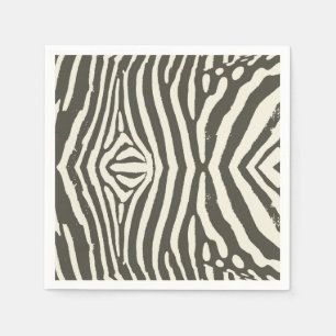 Moderne zebra streep dierprint patroon servet