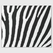 Moderne Zebra Stripes Black en White Cool Abstract Cadeaupapier (Vlak)