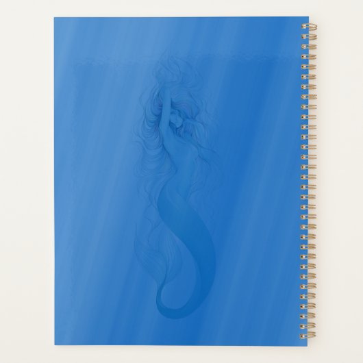 Moderne zeemeermin gradiënt water gradiënt koel planner (Achterkant)