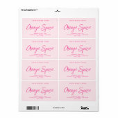 Moderne zeep, eenvoudig elegant cosmetisch etiket (Full Sheet)