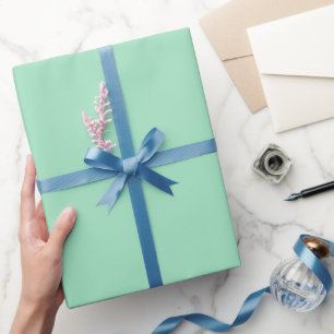 Moderne zeeschuim groene effen kleur cadeaupapier