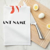 Moderne zeevruchten welkom red Crab custom persona Theedoek (Quarter Fold)