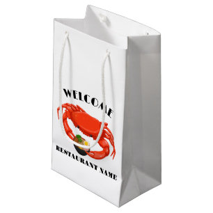 Moderne zeevruchten welkom rode Crab ramen aangepa Klein Cadeauzakje