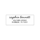 Moderne Zelf-Adres Stempel van Rubber (Design)