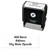 Moderne Zelfinking Rubber Stamp Zelfinktende Stempel