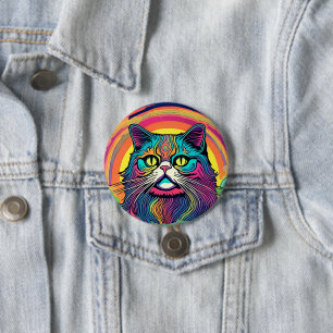 Moderne zen kat ronde button 7,6 cm