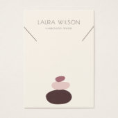 Moderne Zen Ketting Armband Display Kaart (Voorkant)