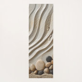 Moderne Zen-rivierstenen en Zandtextuur Yogamat (Achterkant)