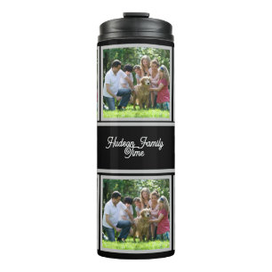 Moderne zes aangepaste foto thermische tumbler thermosbeker