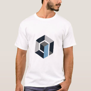 Moderne Zeshoek Geometrische Abstract Minimalistis T-shirt