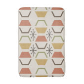 Moderne zeshoeken uit het midden van de eeuw veelk badmat (Voorkant Verticaal)