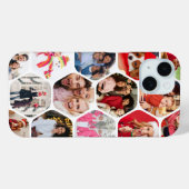 Moderne zeshoekige multi-fotocollage Case-Mate iPhone case (Achterkant (horizontaal))