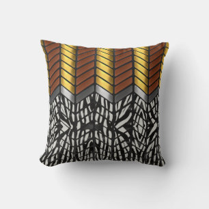 Moderne Zigzag Chevron Zebra Dierprint Kussen