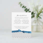 Moderne Zigzagpatroon en Bow Informatie Kaart (Staand voorkant)