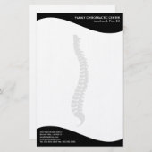 Moderne zijdelingse wervelkolom briefpapier (Voorkant / Achterkant)
