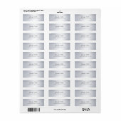 Moderne Zilver Sjabloon handgeschreven Script-teks Etiket (Full Sheet)