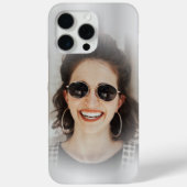 Moderne zilveren metallic één foto Case-Mate iPhone case (Achterkant)