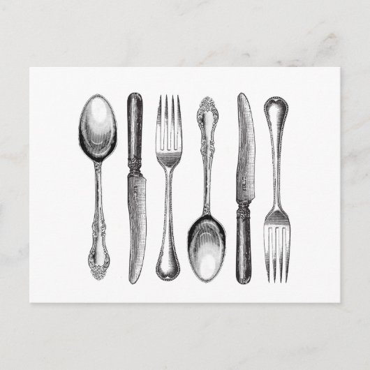 moderne zilverwerk briefkaart (Voorkant)