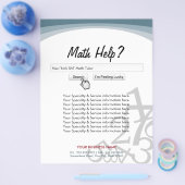 Moderne zoekbalk Wiskunde Tiller Flyers (Enkel)