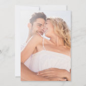 Moderne zomer strand oceaaan trouwkaart Save the D Save The Date (Achterkant)