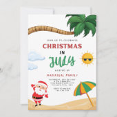 Moderne zomerkerst in uitnodiging van juli (Voorkant)