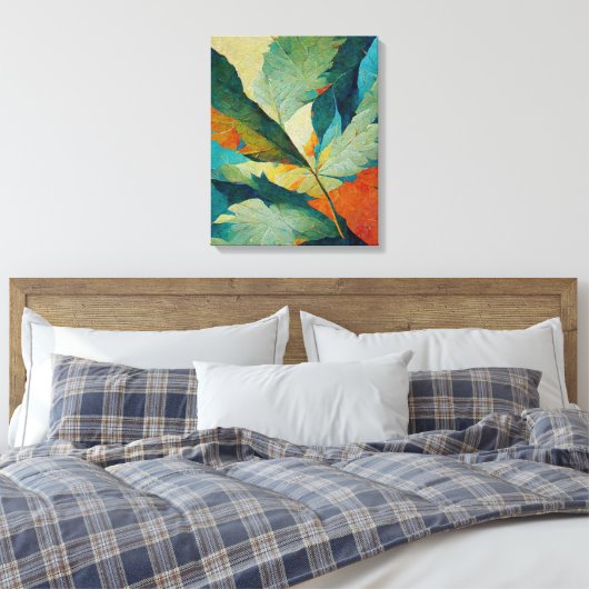 Moderne zomervakanties schilderen wandkunst canvas afdruk (Insitu (Slaapkamer))