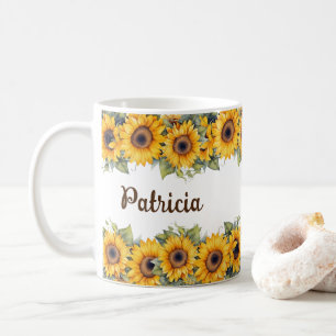 Moderne zonnebloem Mok Heldere gele bloemen
