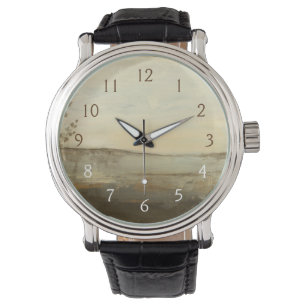 Moderne zonnebrand-olie horloge