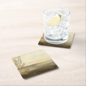 Moderne zonnebrand-olie vierkante kartonnen onderzetter (Insitu)