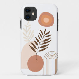 Moderne Zonsopgang Botanisch | Gelukkige Vibe iPhone 11 Hoesje