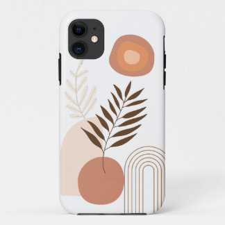 Moderne Zonsopgang Botanisch | Gelukkige Vibe iPhone 11 Hoesje
