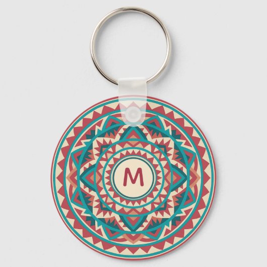 Moderne Zuidwest Mandala Sleutelhanger (Voorkant)