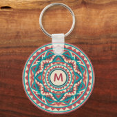 Moderne Zuidwest Mandala Sleutelhanger (Achterkant)