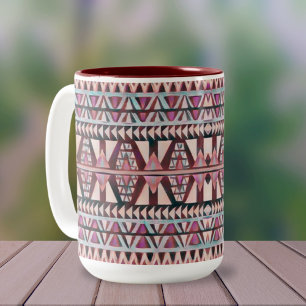 Moderne zuidwestelijke stijl tweekleurige koffie M Tweekleurige Koffiemok