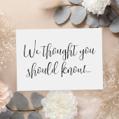 Moderne Zwangerschap Aankondiging Kaart