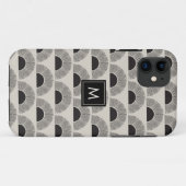 Moderne zwart & beige zonsondergang Abstract kunst Case-Mate iPhone Case (Achterkant (horizontaal))