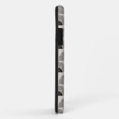 Moderne zwart & beige zonsondergang Abstract kunst Case-Mate iPhone Case (Achterkant/rechts)