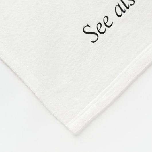 Moderne Zwart en Wit Pret Koele Neef Fleece Deken (Hoek)