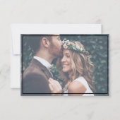 Moderne Zwart & Goud QR Code RSVP Kaartje (Achterkant)