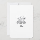 Moderne zwart-goudgesteente Abstract bedankt (Achterkant)