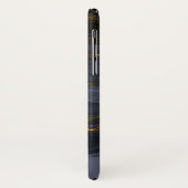 Moderne zwart-goudgesteente Abstract Case-Mate iPhone Case (Achterkant/links)