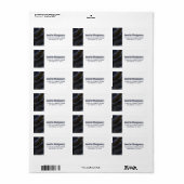 Moderne zwart-goudgesteente Abstract Etiket (Full Sheet)