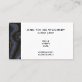 Moderne zwart-goudgesteente Abstract Visitekaartje (Achterkant)